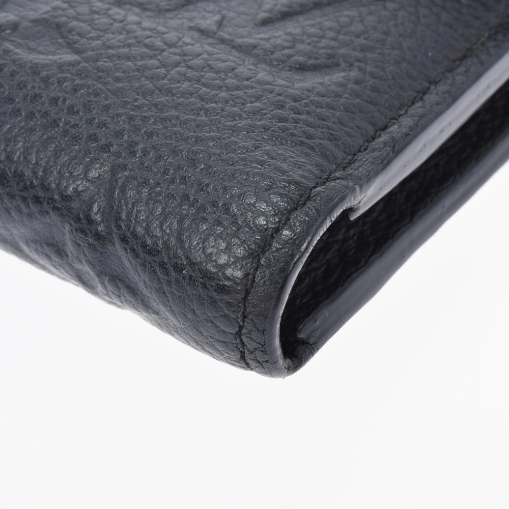 LOUIS VUITTON Monogram Empreinte Portefeuille Victorine Noir Black Leather Tri - Picture 5 of 8